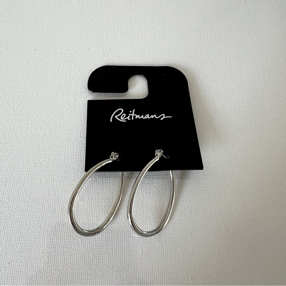 Reitmans Jewelry - New Reitman’s Silver Hoop Earrings